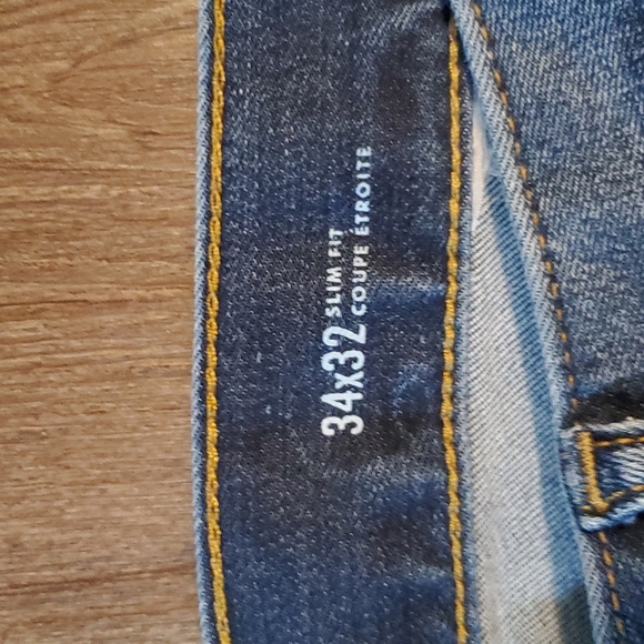 Banana Republic Traveler Men's Jeans 34x32 (Actual 36x31) Blue Denim Slim Fit - Picture 13 of 15